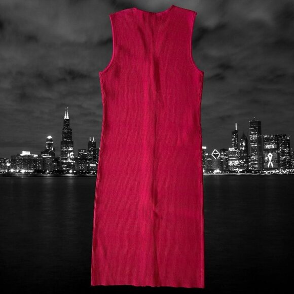 Karl Lagerfeld Red Bodycon Dress NWT - Picture 2 of 8